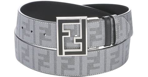 fendi belt black and grey